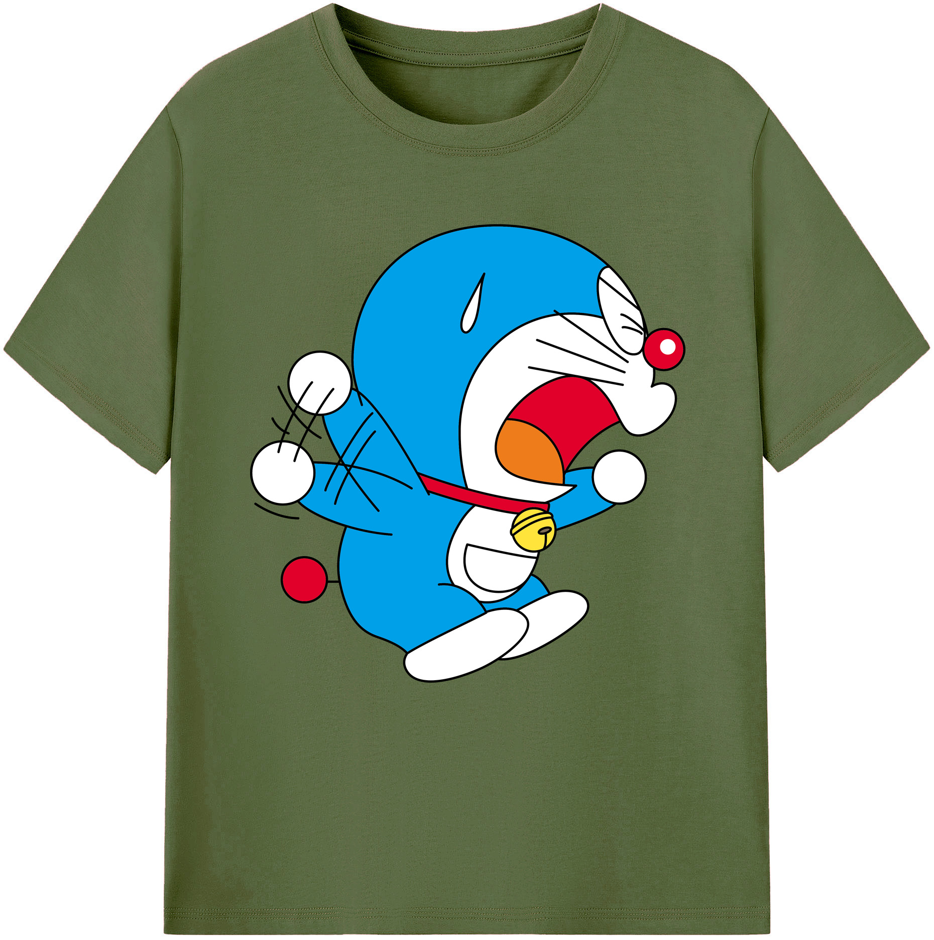 （画像用） ドラえもん Doraemon 綿100％半袖Tシャツ（フロントプリント）